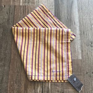 Paul Smith Purple/Gold Pocket Square - One Size